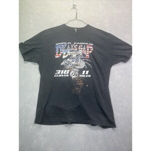 The Dragon US 129 Deals Gap 318 Curves in 11 Miles Gray XXL Biker T-Shirt